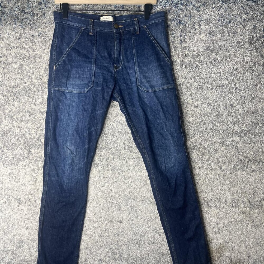 ba&sh Sally Jeans Womens 25‎ Blue Denim High Rise Skinny Stretch Workwear